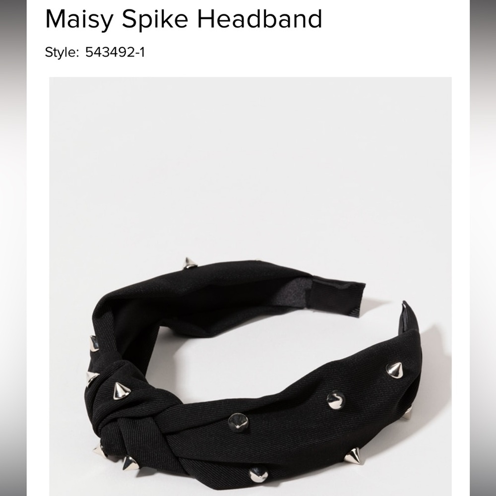 ISO! Francesca's Maisy Black Spike Studded Headband